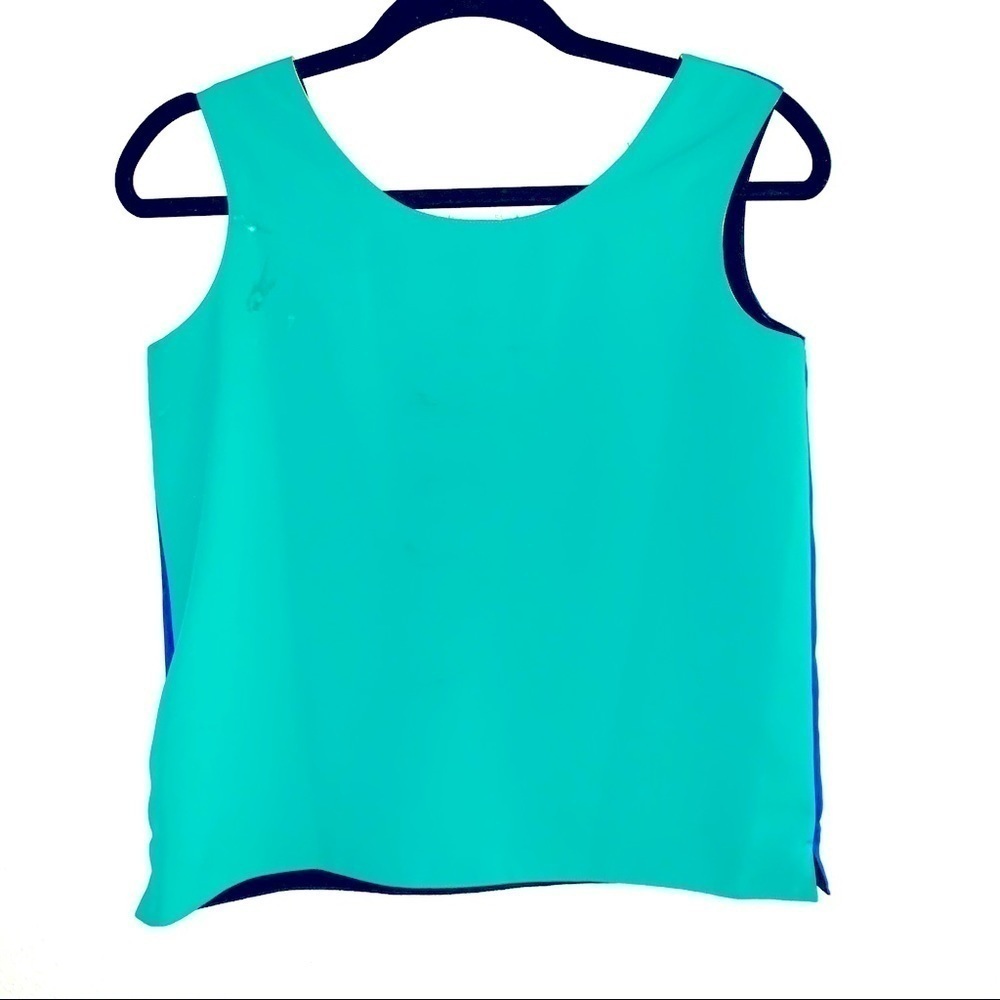 Unbranded Color Block Reversible Tank Top Y2k Blo… - image 4
